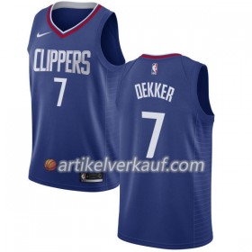 NBA LA Clippers Trikot Sam Dekker 7 Nike 2017-18 Blau Swingman - Herren